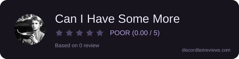 Rating widget preview for Can I Have Some More