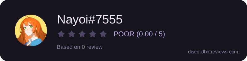 Rating widget preview for Nayoi#7555