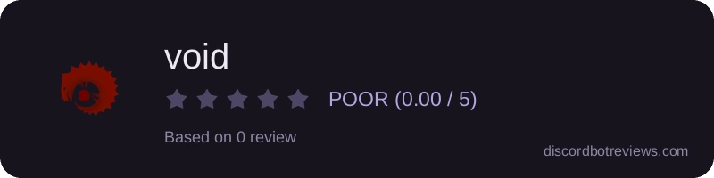 Rating widget preview for void