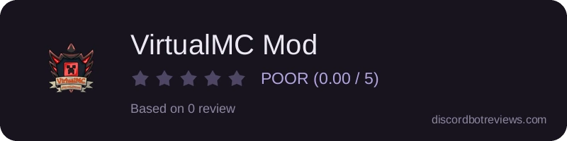 Rating widget preview for VirtualMC Mod