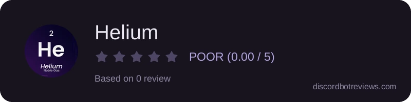 Rating widget preview for Helium