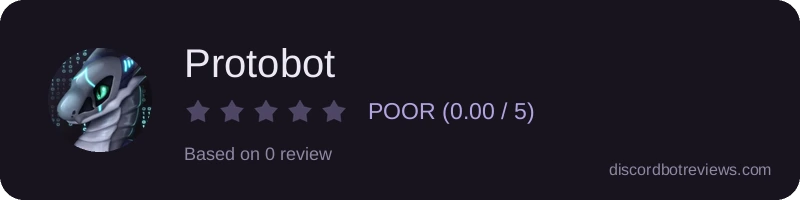 Rating widget preview for Protobot
