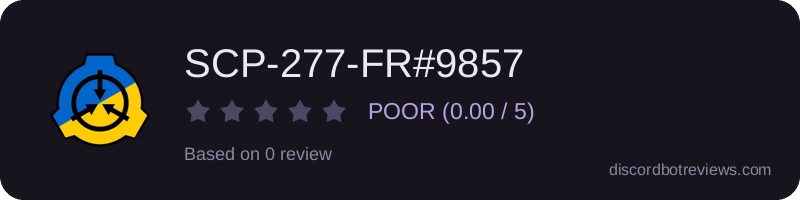 Rating widget preview for SCP-277-FR#9857