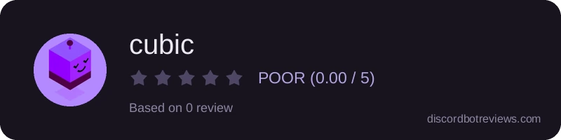 Rating widget preview for cubic