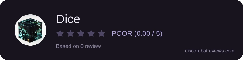 Rating widget preview for Dice