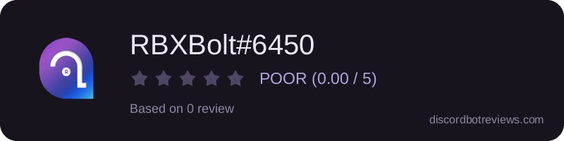 Rating widget preview for RBXBolt#6450