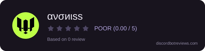 Rating widget preview for ανσиιѕѕ