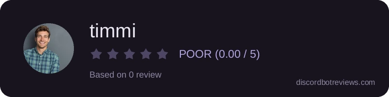 Rating widget preview for timmi
