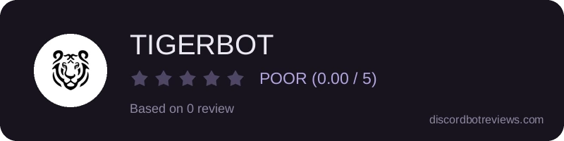 Rating widget preview for TIGERBOT
