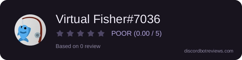 Rating widget preview for Virtual Fisher#7036