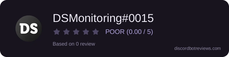 Rating widget preview for DSMonitoring#0015
