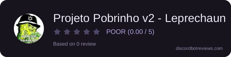 Rating widget preview for Projeto Pobrinho v2 - Leprechaun
