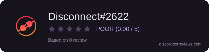 Rating widget preview for Disconnect#2622