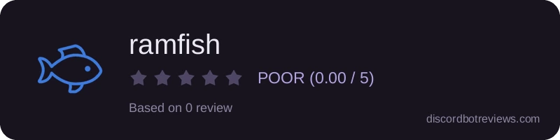 Rating widget preview for ramfish