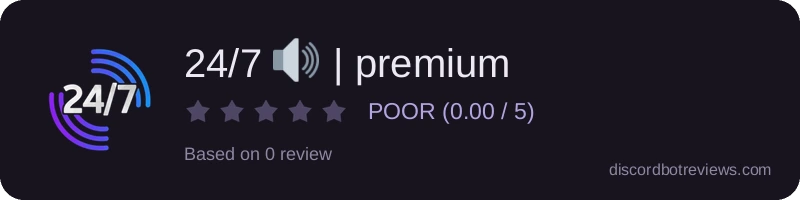 Rating widget preview for 24/7 🔊 | premium