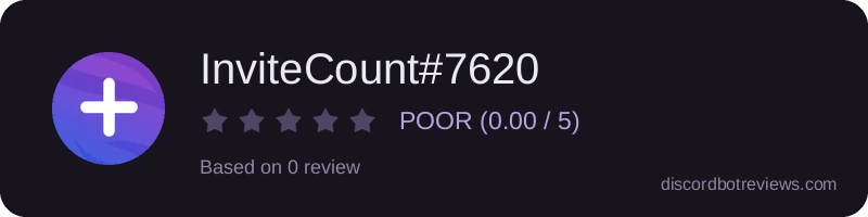 Rating widget preview for InviteCount#7620