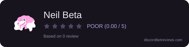 Rating widget preview for Neil Beta