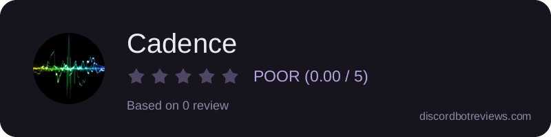 Rating widget preview for Cadence
