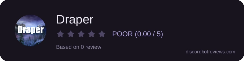 Rating widget preview for Draper