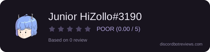 Rating widget preview for Junior HiZollo#3190