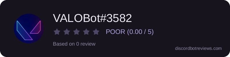 Rating widget preview for VALOBot#3582