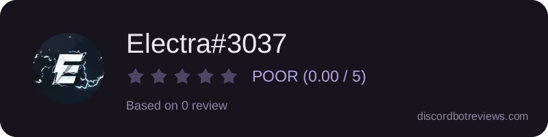 Rating widget preview for Electra#3037