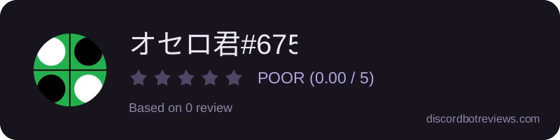 Rating widget preview for オセロ君#6757