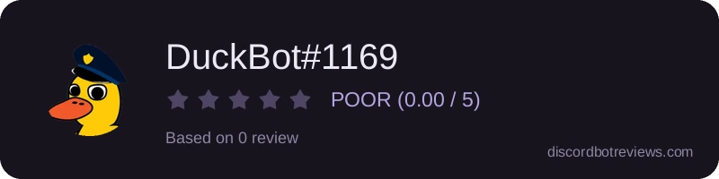 Rating widget preview for DuckBot#1169