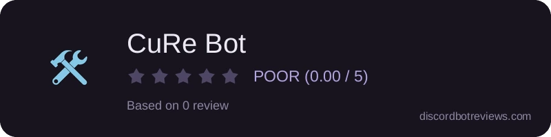 Rating banner for CuRe Bot