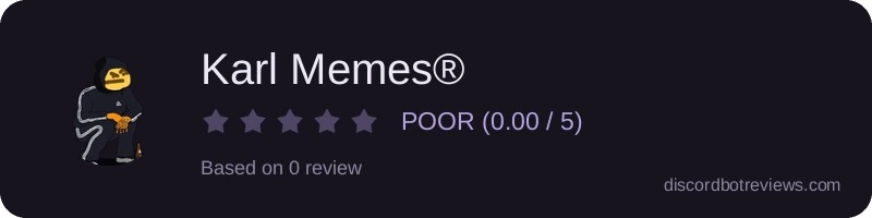 Rating widget preview for Karl Memes®