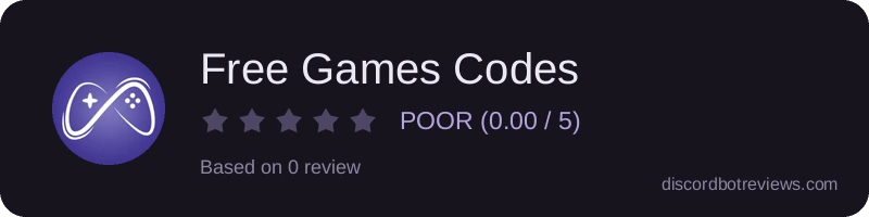 Rating widget preview for Free Games Codes