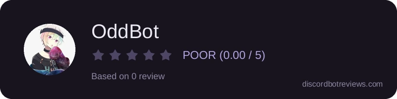 Rating widget preview for OddBot