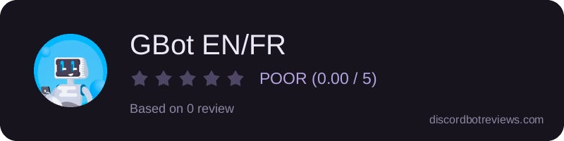 Rating widget preview for GBot EN/FR