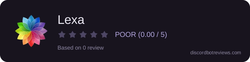 Rating widget preview for Lexa