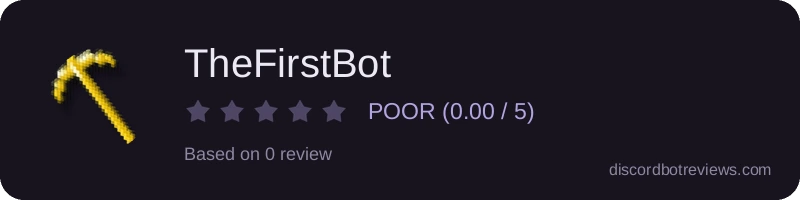 Rating widget preview for TheFirstBot