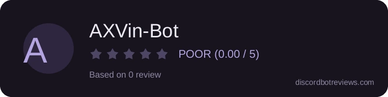 Rating banner for AXVin-Bot