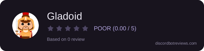 Rating widget preview for Gladoid
