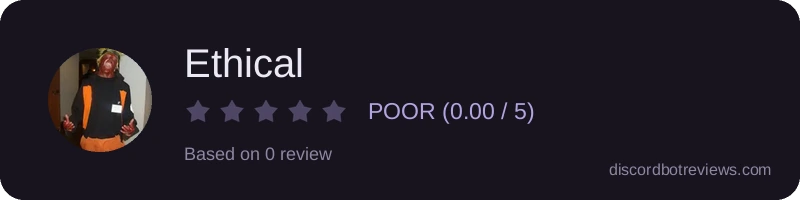 Rating widget preview for Ethical