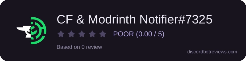 Rating widget preview for CF & Modrinth Notifier#7325