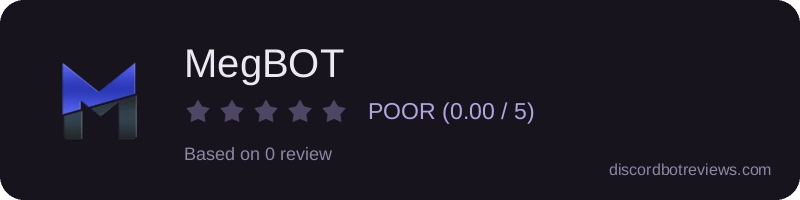 Rating widget preview for MegBOT