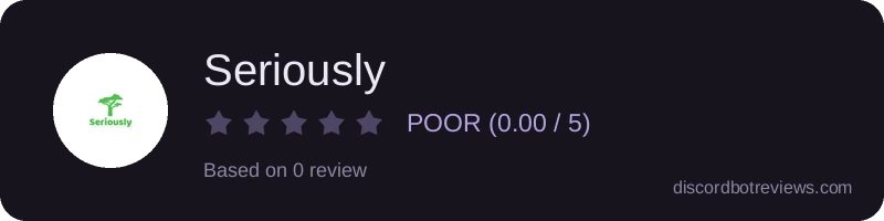 Rating widget preview for Seriously