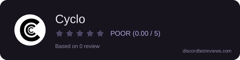 Rating widget preview for Cyclo