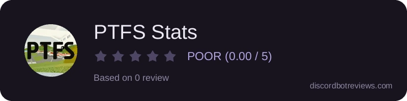 Rating widget preview for PTFS Stats
