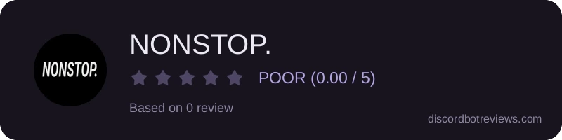 Rating widget preview for NONSTOP.