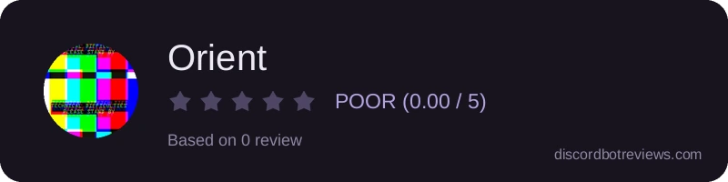 Rating widget preview for Orient