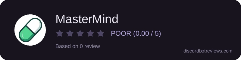 Rating widget preview for MasterMind