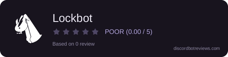 Rating widget preview for Lockbot