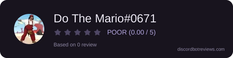 Rating widget preview for Do The Mario#0671