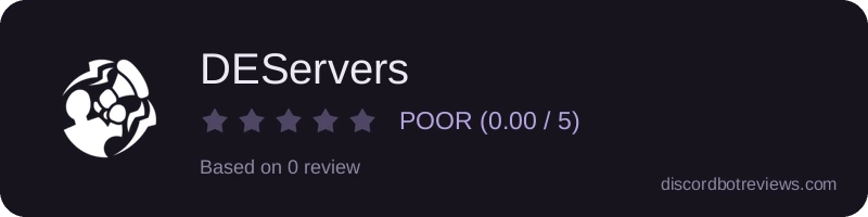 Rating widget preview for DEServers