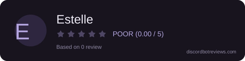 Rating widget preview for Estelle
